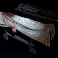 Body bag body in morgue 3d model