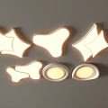 Modern Ceiling Lights With Various Decorative Shapes For Home Lighting 3d model
