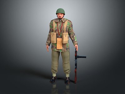 Soldiers World War II Soldiers World War II German Soldiers World War II German Soldiers Military Mercenaries 3d model