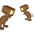 Nordic Table Lamp Puppy Style Table Lamp 3d model