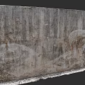 Cultural Wall Featuring Rough Textured Surface And Artistic Graffiti Details 3d model