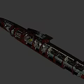 Detailed Submarine Interior Structure With Multiple Compartments And Equipment 3d model