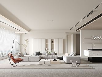 modern living room 3d model