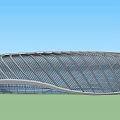 modern stadium building special-shaped stadium building appearance 3d model