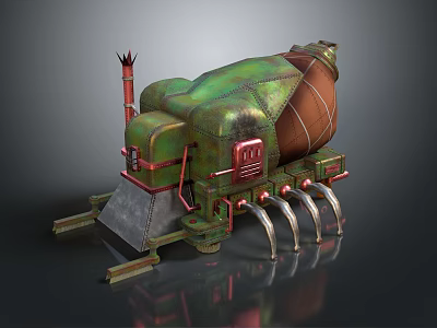 Industrial LOFT Vacuum Cleaner Steam Punk Vacuum Cleaner Cartoon Vacuum Cleaner 3d model