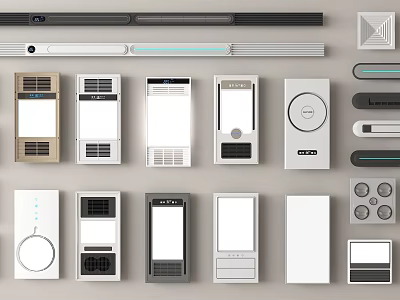 Various Smart Home Control Panel Designs And Styles 3d model
