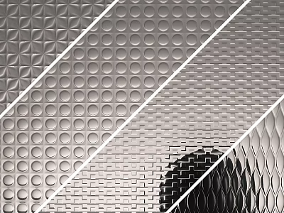 Modern Glass Tile Art Glass Tile 3d model