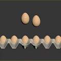 Chicken Farm Fresh Brown Eggs Neatly Arranged in Paper Carton