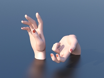 Manicure Hand Model 3d model