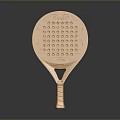 Orange Fly Swatter Practical Household Item with Round Surface Small Holes and Striped Handle