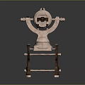 Turret Turntable Railgun Sci-fi Tower Defense Game Tower Defense Sci-fi Turret Game Turret Game Battery 3d model