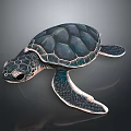 Turtle Cartoon Turtle Snapping Turtle Chickbill Turtle Reptile Cold Blooded Animal Reptile Class 3d model