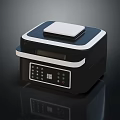 Modern Black and White Kitchen Electric Rice Cooker with Digital Control Panel