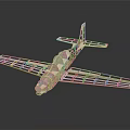 3D Printed White Grid Structured Aerospace Model On Dark Reflective Surface
