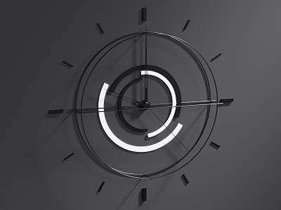 Modern Clock 3d model