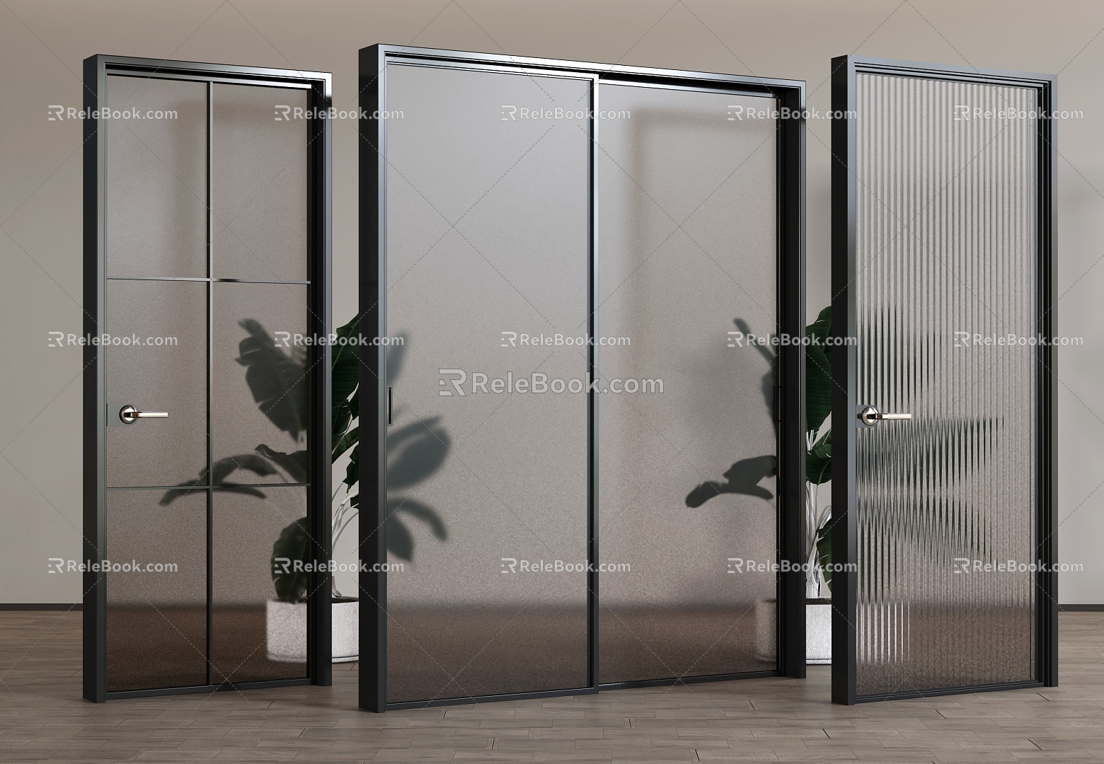 Glass door model