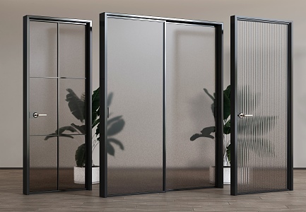 Glass door 3d model