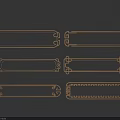 Traditional Intricate Carved Decorative Strips With Various Ornate Patterns For Home Decoration