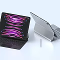 Foldable 2 in 1 Laptop Tablet with Keyboard Stylus Pen and Colorful Screen