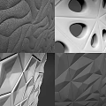 Modern Wall Art Wall Modeling 3d model