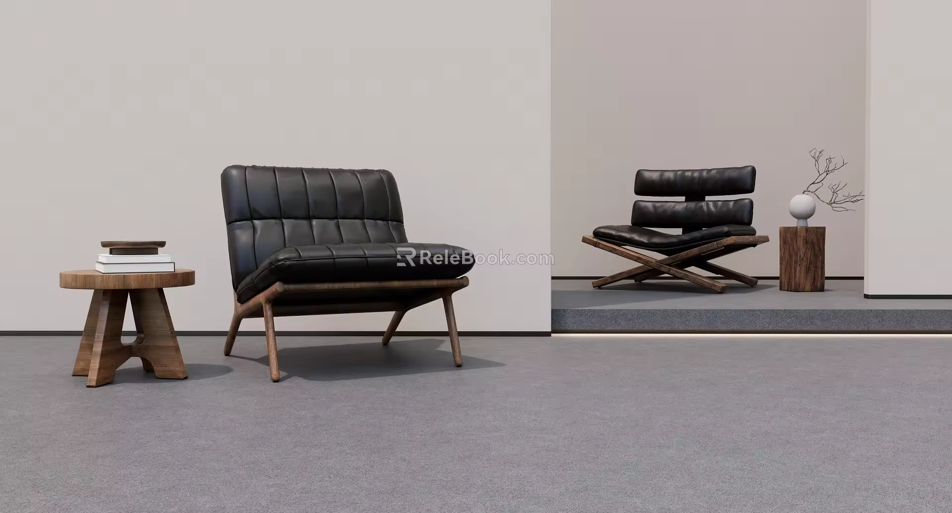Middle Style Sofa 3d model