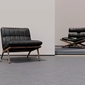 Middle Style Sofa 3d model