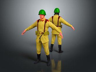 Soldiers World War II Soldiers World War II German Soldiers World War II German Soldiers Military Mercenaries 3d model