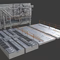 Sci-fi Panel Component Duct Floor Cyberpunk Technology Component 3d model