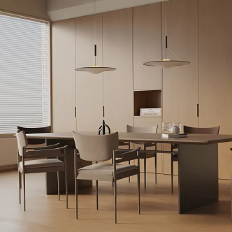 Modern dining table 3d model