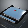 Stainless Steel Sandwich Maker With Red Green Indicator Lights For Kitchen Use