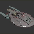 Modern Spaceship Starship Star Trek Spaceship Spaceship 3d model