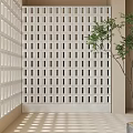 Modern cement hollow partition 3d model