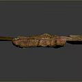 Rustic Stone And Wood Handcrafted Decor Piece With Natural Texture Details