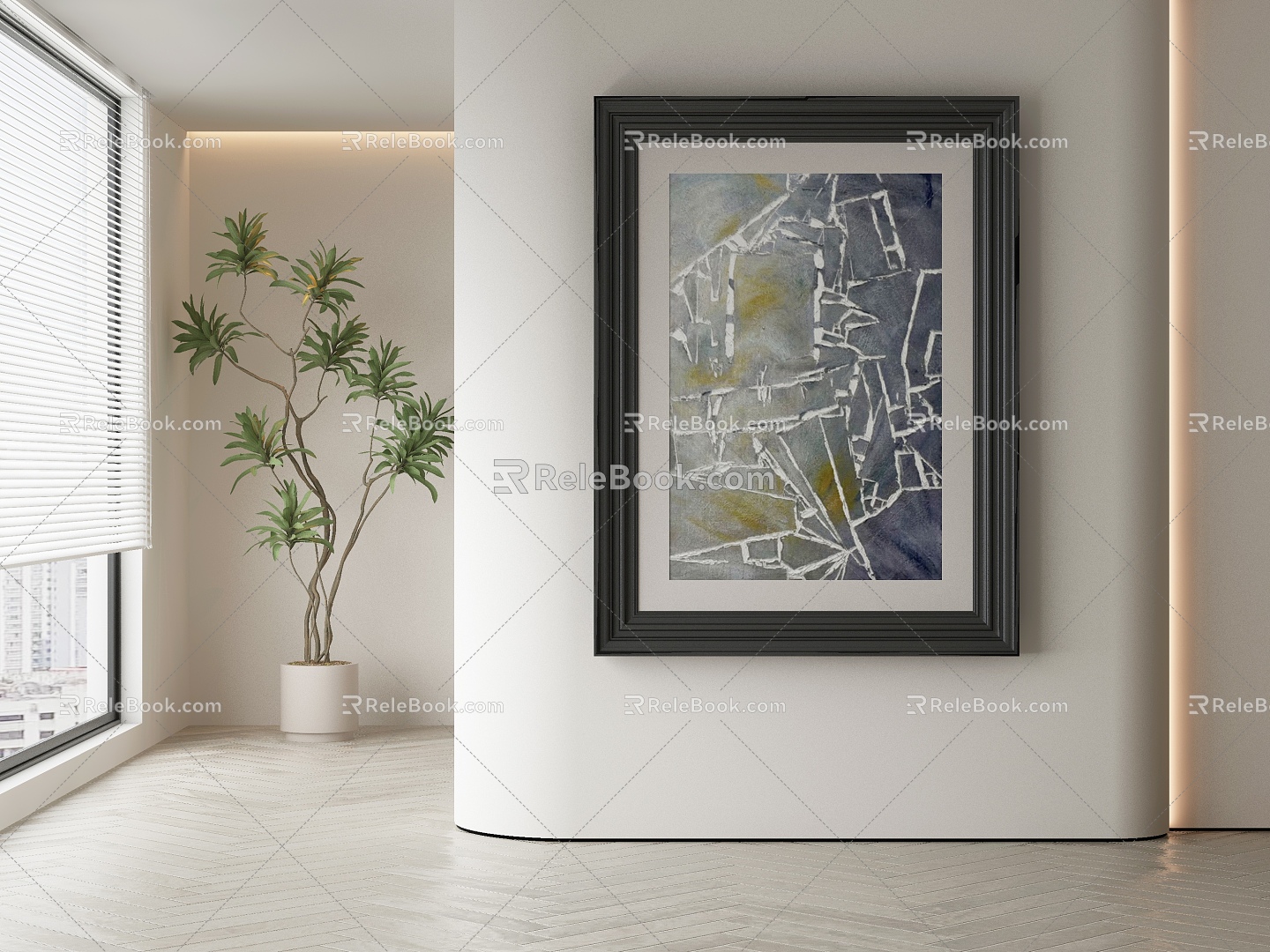 Quiet Decorative Painting 3d model