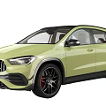 Light Green Mercedes AMG SUV With Sporty Design Black Wheels And Red Brake Calipers