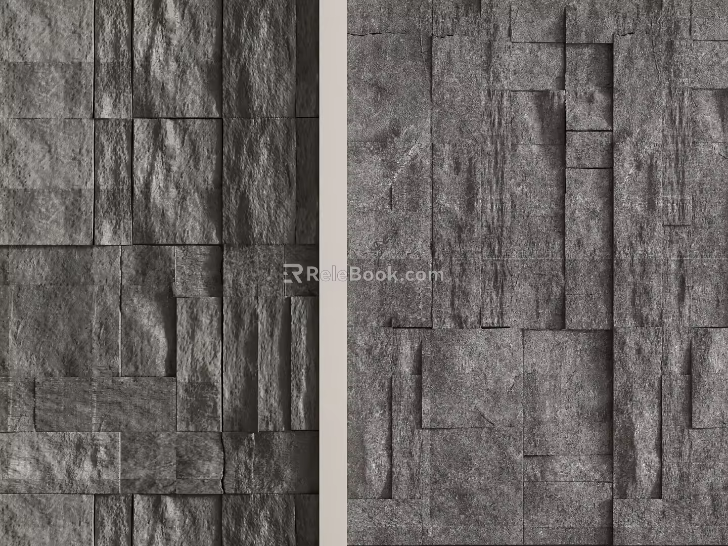 rock background wall 3d model