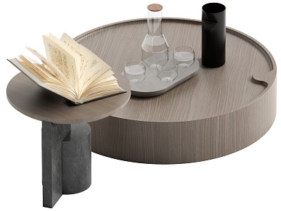 Modern coffee table combination 3d model