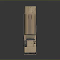 Tan Military Fuel Truck With Large Tank And Multiple Wheels Structure