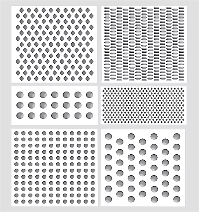 Modern punching plate 3d model