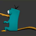 platypus red-tailed platypus leopard platypus 3d model