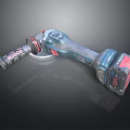 Professional Cordless Power Angle Grinder With Anti Slip Handle Rechargeable Battery And LED