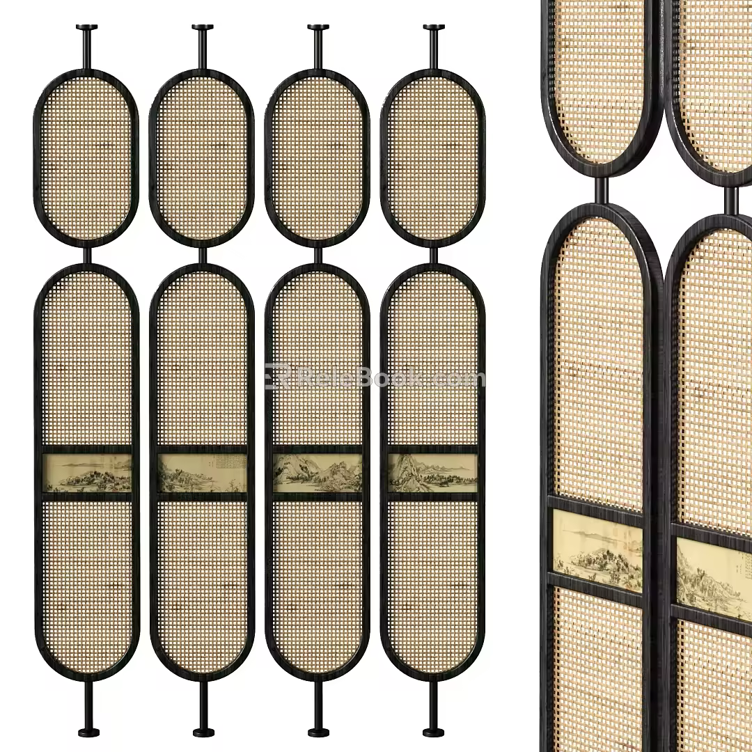Screen partition 3d model