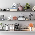 New Chinese style ornaments combination 3d model