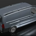Silver Cargo Van Modern Design Exterior With Roof Rails Sleek Body And Commercial Features