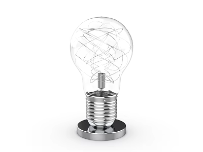 bulb table lamp modern table lamp 3d model