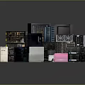 Multiple Computer Servers And Cases With Various Models And Tech Hardware Units 3d model