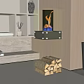 Track Bookshelf Very Simple Wall Storage Rack Open Storage Rack One-word Laminar Module System 3d model