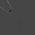 Sleek Gray Military Fighter Jet With Landing Gear And Tail Fin Emblem