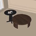 Modern round coffee table 3d model