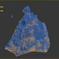 Orange Rocky Terrain With Jagged Peaks Deep Valleys And Textured Surface